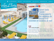 Tablet Screenshot of hotel-residence-les-flots.com